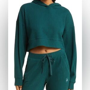 Alo Muse Hoodie Midnight Green Size Small